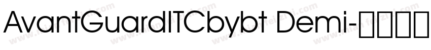 AvantGuardITCbybt Demi字体转换